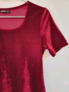 Shein Wine Velvet Top/ Small
