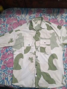 Vintage Camo Button-Down Shirt