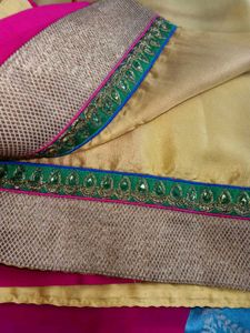 Women&#39;s Designer Wear Saree With Embroidery