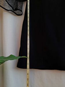 Off shoulder mini black dress