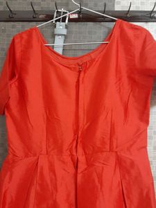 Unused new Red Gown , Bust 34 Inches