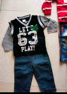Combo Of 4 Denim Tshirt Set