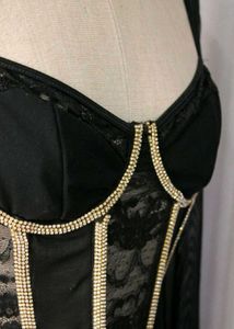 Black Lace Corset Top