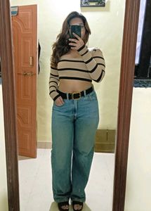 Striped Crop Top