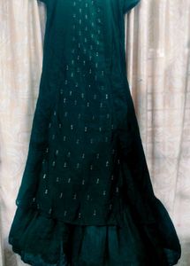 Emerald Green Embellished Dress