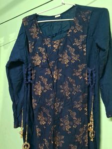 Navy Blue Kurta