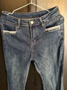 Blue Bootcut Jeans