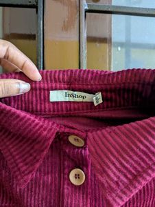 Maroon Velvet Jacket (Smart Girl)