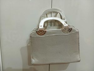 Of WhiteTop Handle Bag in a good Condition