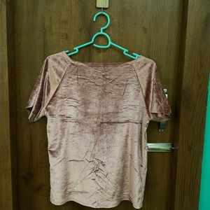 Pink Velvet Top