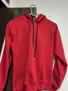 Red Hoodie with Stripes