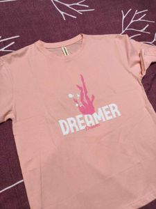 J.Square Women Graphic Print Oversiz Cotton Tshirt