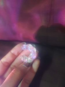 Iridescent Hoop Earrings