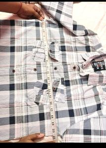 Two Plaid Button-Down Shirts