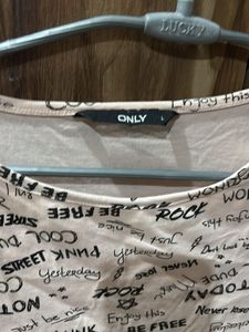 Only Graphic Print 3/4 Sleeve Top