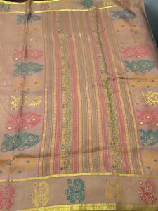 Vintage Tissue Silk Saree - Elegant Design