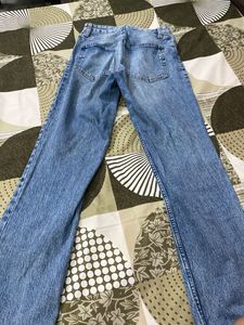 Straight Leg Denim Jeans