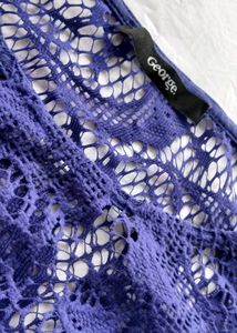 Purple Fringe Lace Top 💜