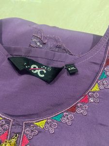 💜 Purple Party Wear Embroidered Suit 💜