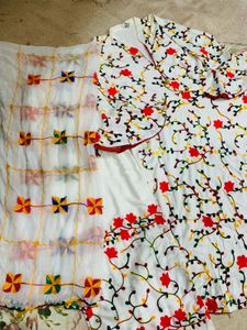 Floral Anarkali Set