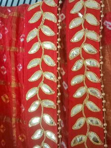 Red Bandhani Dupatta