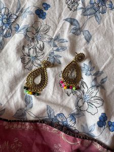 Gold Tone Drop Earrings