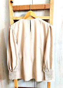 Elegant Embroidered Baige Top si,e-42