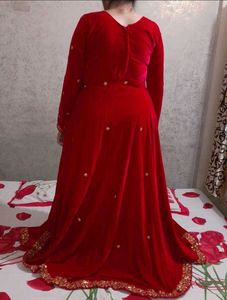 Elegant Red Ethnic Gown