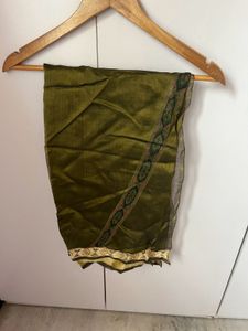 Organza Olive Dupatta