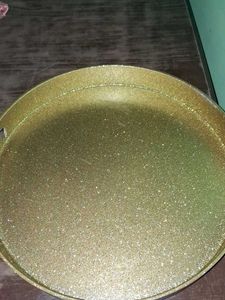 Gold Glitter Serving Tray