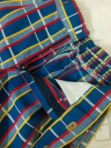 Checked Shorts  For 4 To 5 Years Baby Boy