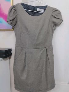 Korean Chic Grey Dress