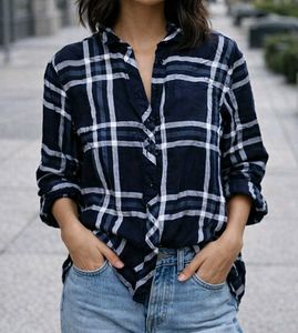 DNMX stylish black Plaid Shirt