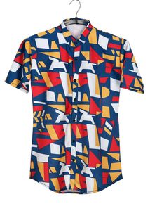Bold Geometric Print Shirt