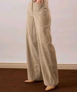 Corduroy Wide Leg Pants, 32 Size