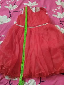 Kids flared Red Dress