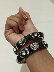 Pair Of Stone Bangles