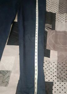 Dark Blue Patterned Trousers