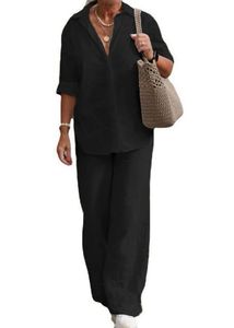 Black Two-Piece Set Pure Cotton
