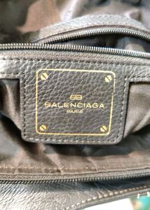 Authentic Balenciaga BB Calfskin Leather Handbag