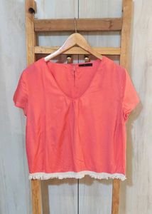 Orange Colour Top Size-38