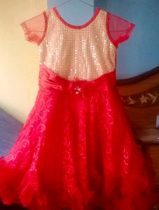 Red &amp; Gold Party Dress