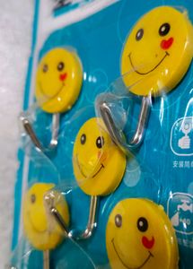 Smile Wall Hook NOS ( Pack Of 5 ) Free Delivery 😇