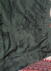 Patterned Green Shorts