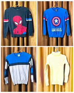 Combo Of 4 Sweaters for 7 to 8 year boys