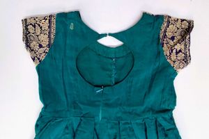 Traditional Embroidered Long Dress for Girl 4-7age