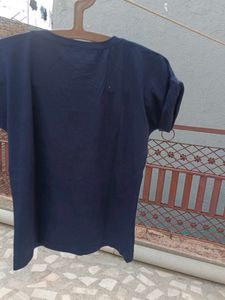 Navy Blue &#39;Brokly&#39; Tee