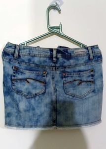 Y2K Sequin Embellished Denim Mini Skirt