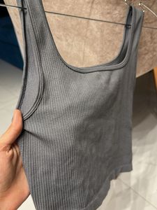 Grey crop top