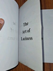 The Art Of Laziness